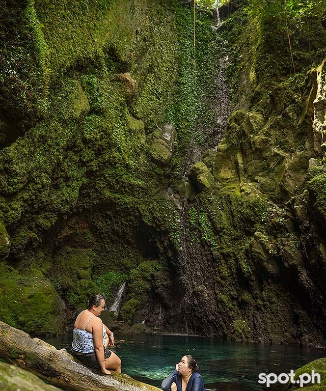 Swimming at Kilangin Falls